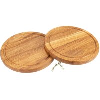 Round cutting board made of oiled oak - 25 x 2 cm