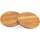 Round cutting board made of oiled oak - 25 x 2 cm