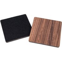 Premium Wooden Coaster in Oiled Walnut with Felt Back – 10 x 10 x 0,5 cm