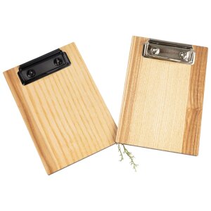 Rechnungs Klemmbrett / Notizbrett / Kellnerblock aus FSC® Esche geölt -