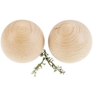 Wooden hand flatterer ball 6cm made of solid beech