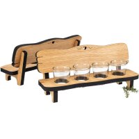 Schnapsbank aus Eiche geölt – Mini Holzbank...