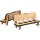 Schnapsbank aus Eiche geölt – Mini Holzbank inkl. 4 Schnapsgläser