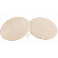 Türschilder oval - Ahorn - gefräster Rand - 25...