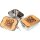 Stainless Steel Lunchbox with Cherry Wood Board FSC® Snack Design Engraved