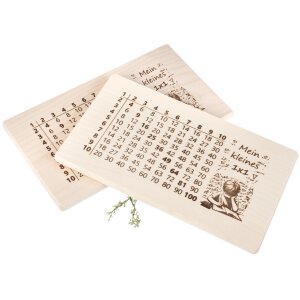 Cutting board FSC® maple 26 x 15 x 1,2 cm - Alphabet ABC learning board for children