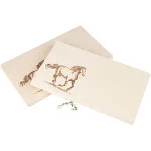 Frühstücksbrett FSC® Ahorn 26 x 15 x 1,2 cm - Pferd