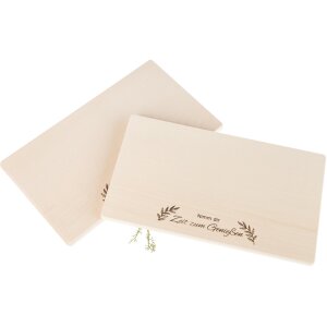 Frühstücksbrett FSC® Ahorn 26 x 15 x 1,2 cm  - Nimm die Zeit zum genießen