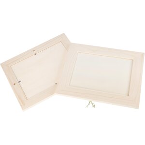 Wooden picture frame made of spruce - 31 x 25 cm - visible area 23 x 17 cm