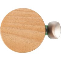 Edelstahl Lunchbox doppelwandig isoliert 0,5 l mit FSC® Holzdeckel und Löffel