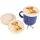 Wooden glass cover made of FSC® beech for children with colorful animal motif sheep