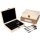 Childrens cutlery set made of stainless steel with farm animals engraving - in FSC® wooden box