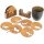 Oak Coasters Set of 6 | Forest Animal Cut-Out | Holz Frank®