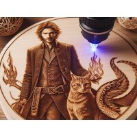 Laser engraving on wood - glass - stone - metal up to 20...