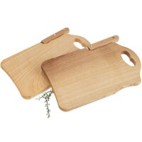 Messerbrett aus FSC® Esche mit Herz-Griff - 26 x 16 x...