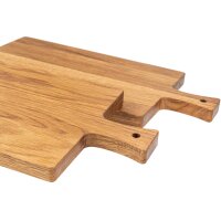 Schneidebrett mit Griff aus Eiche geölt - 40 x 20 x 2 cm