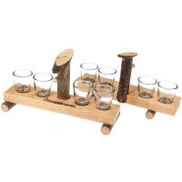 Schnapsbrunnen aus Holz beschriftet und lackiert...