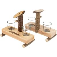 Schnapsbrunnen aus Holz - 2er-Schrift...