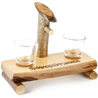 Schnapsbrunnen aus Holz - 2er Schrift...