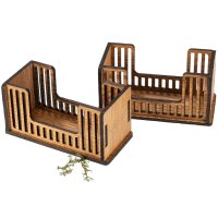 Oak Coasters Set of 6 | Geo Cut-Out | Holz Frank®