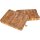 Face wood chopping block made of oak | 35x25x4 cm with recessed grips