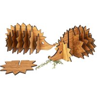 Glasuntersetzer Set mit Aufsteller aus Eiche geölt...