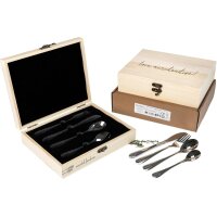 Kinderbesteck Set aus Edelstahl in FSC® Holzkiste mit...