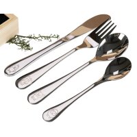 Kinderbesteck Set aus Edelstahl in FSC® Holzkiste mit Persönlicher Lasergravur