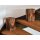 Rustic wooden lantern with bark and glass cylinder - cut-out fir tree 27x16 cm