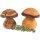 Hand-turned mushrooms made of oiled alder - natural wood decoration approx. 4.5 cm