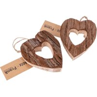 Natural hearts gift tags and Christmas tree decorations...