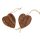 Natur-Herzen Weihnachtsbaumschmuck | Mit Rinde Herz 7x8,3cm