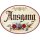Antique door signs - birch plywood (German) - 9 × 6.5 cm - Exit