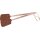 Fly swatter made of beech wood and imitation leather with print: Harzer Fleigenklatsche