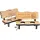 Wooden schnapps bench made of oiled oak with 2 schnapps glasses - Enjoy the evening peace and have a little drink with it.
