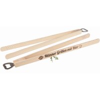 Grillzange mit Flaschenöffner & Sprüchen...