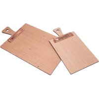 Clipboards for menus made of cherry wood with handle