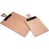 Klemmbretter für Speisekarten aus Kirsch Holz mit Griff