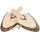 Servierbrett mit Griff & Rinde aus FSC® Erlenholz ca. 32 - 36 cm - Geweih Branding