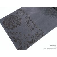 Holz Klemmbrett aus FSC® Eiche Schwarz gebeizt mit...