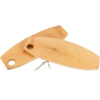 Rustikales Holz Brotzeitbrett mit Loch aus Erle...