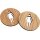 Door sign made of FSC® oiled oak Toilet sign self-adhesive - Woman