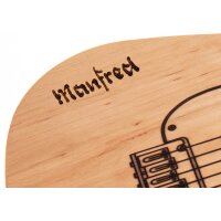 Handgebrannter Name