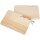 Schneidebrett mit Messerschlitz rechteckig aus Esche FSC® mit Messer - 27 x 18 x 1,5 cm