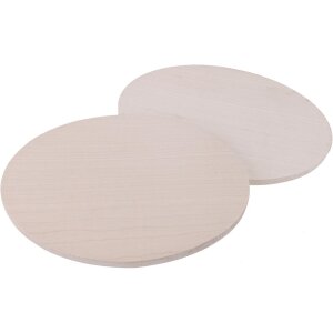 Türschild oval aus Ahornholz - 19,5 x 13,5 x 1 cm