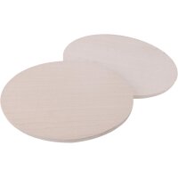 Türschild oval aus Ahornholz - 19,5 x 13,5 x 1 cm