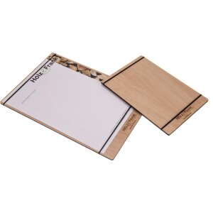 Holz Klemmbrett aus FSC® zertifizierter Eiche mit Gummibändern