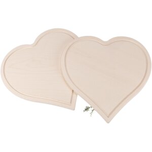 Heart Cutting Board Juice Groove Maple FSC® - 30 x 30 x 1.5 cm