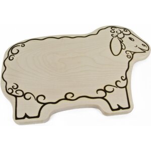 Schneidebrett aus FSC® Ahorn Holz in Tierform - Schaf