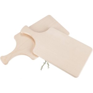 Cutting board with handle / fingerboard made of FSC® maple wood - 38 x 18 x 1.5 cm